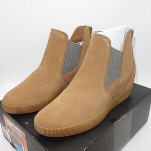 NEW Sorel Out N About Slip-On Wedge Bootie Velvet tan Brown Women's 12